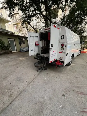 Magnet Plumbing service vehicle on-site for Water Heater Repair in Sossaman Estates